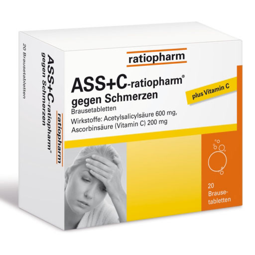 ASS + C-ratiopharm gegen Schmerzen Brausetabletten