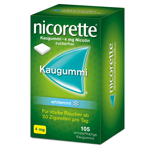 nicorette&reg; Kaugummi whitemint, 4 mg Nikotin