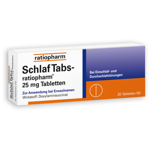 SCHLAF TABS-ratiopharm 25 mg - Schlaftabletten mit Doxylamin