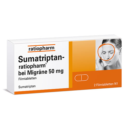 SUMATRIPTAN-ratiopharm bei Migr&auml;ne 50 mg Filmtabl.